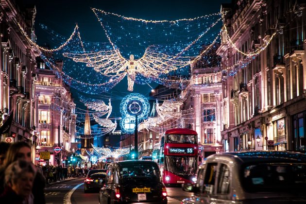 Londres Iluminada - Ideia de Vitrine de Natal - Vitrine Perfeita